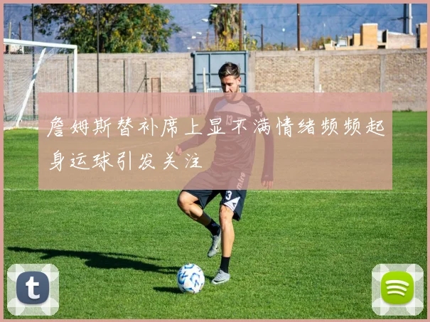 詹姆斯替补席上显不满情绪频频起身运球引发关注